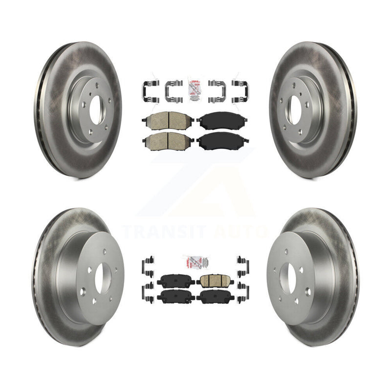 Transit Auto KGA-102185 Disc Brake Kit for 2011-2017 INFINITI QX70, Nissan Murano - Front and Rear