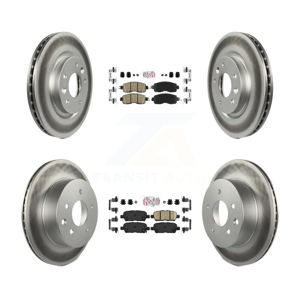 Transit Auto KGA-102186 Disc Brake Kit for 2014-2017 Nissan LEAF - Front and Rear