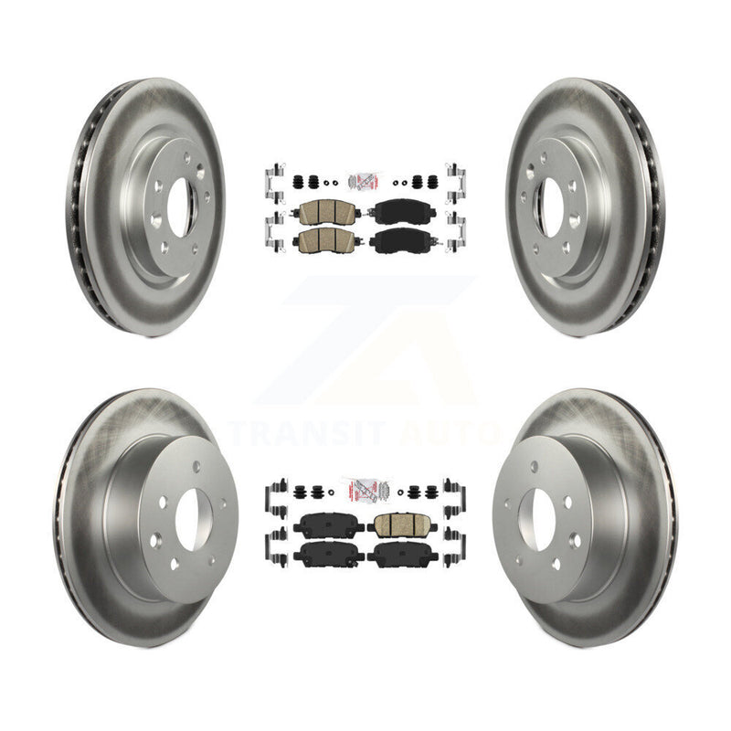 Transit Auto KGA-102186 Disc Brake Kit for 2014-2017 Nissan LEAF - Front and Rear