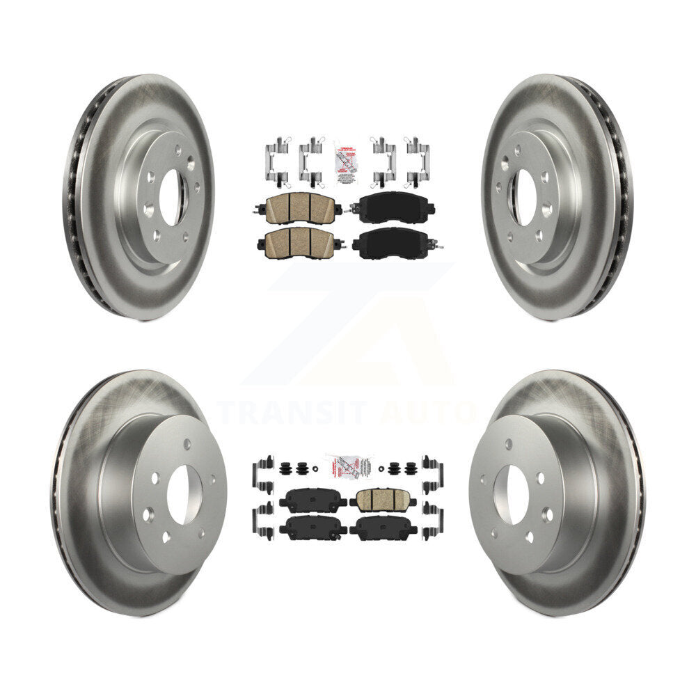 Transit Auto KGA-102187 Disc Brake Kit for 2014-2017 Nissan LEAF - Front and Rear