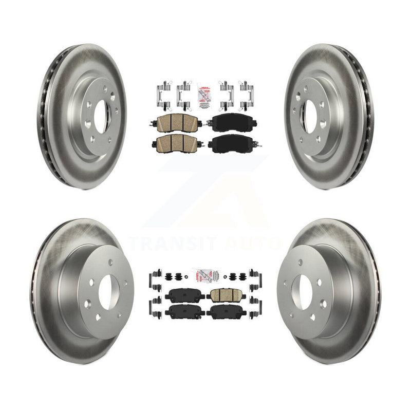 Transit Auto KGA-102187 Disc Brake Kit for 2014-2017 Nissan LEAF - Front and Rear