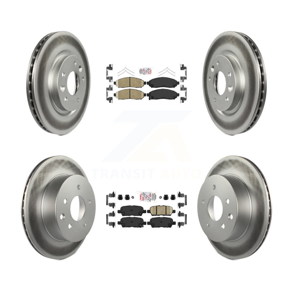 Transit Auto KGA-102188 Disc Brake Kit for 2015 Nissan LEAF - Front and Rear