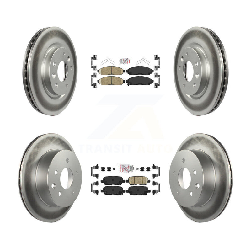 Transit Auto KGA-102188 Disc Brake Kit for 2015 Nissan LEAF - Front and Rear