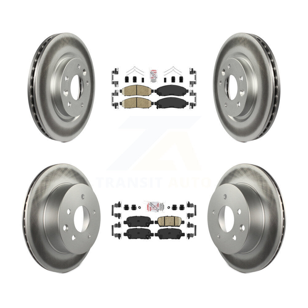 Transit Auto KGA-102189 Disc Brake Kit for 2015 Nissan LEAF - Front and Rear