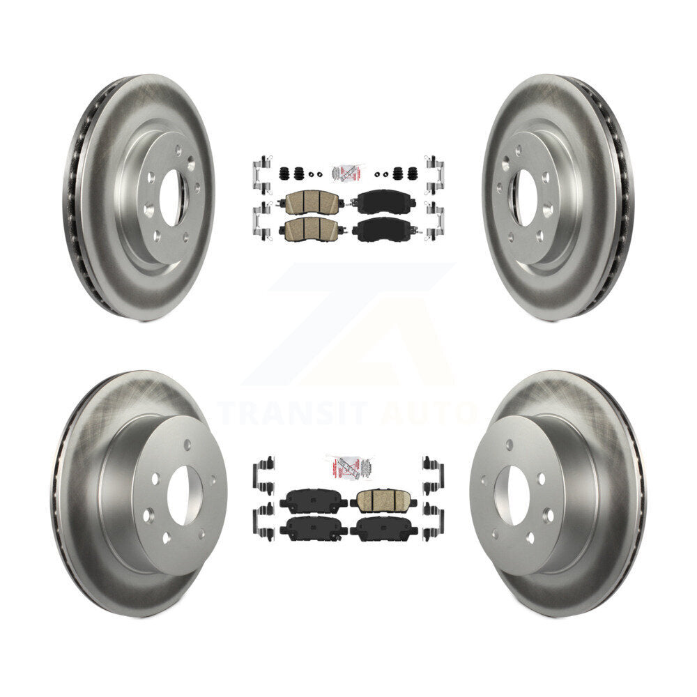 Transit Auto KGA-102190 Disc Brake Kit for 2014-2017 Nissan LEAF - Front and Rear