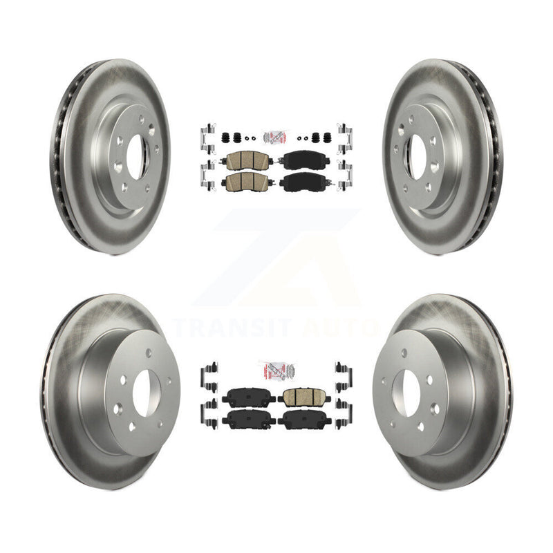 Transit Auto KGA-102190 Disc Brake Kit for 2014-2017 Nissan LEAF - Front and Rear