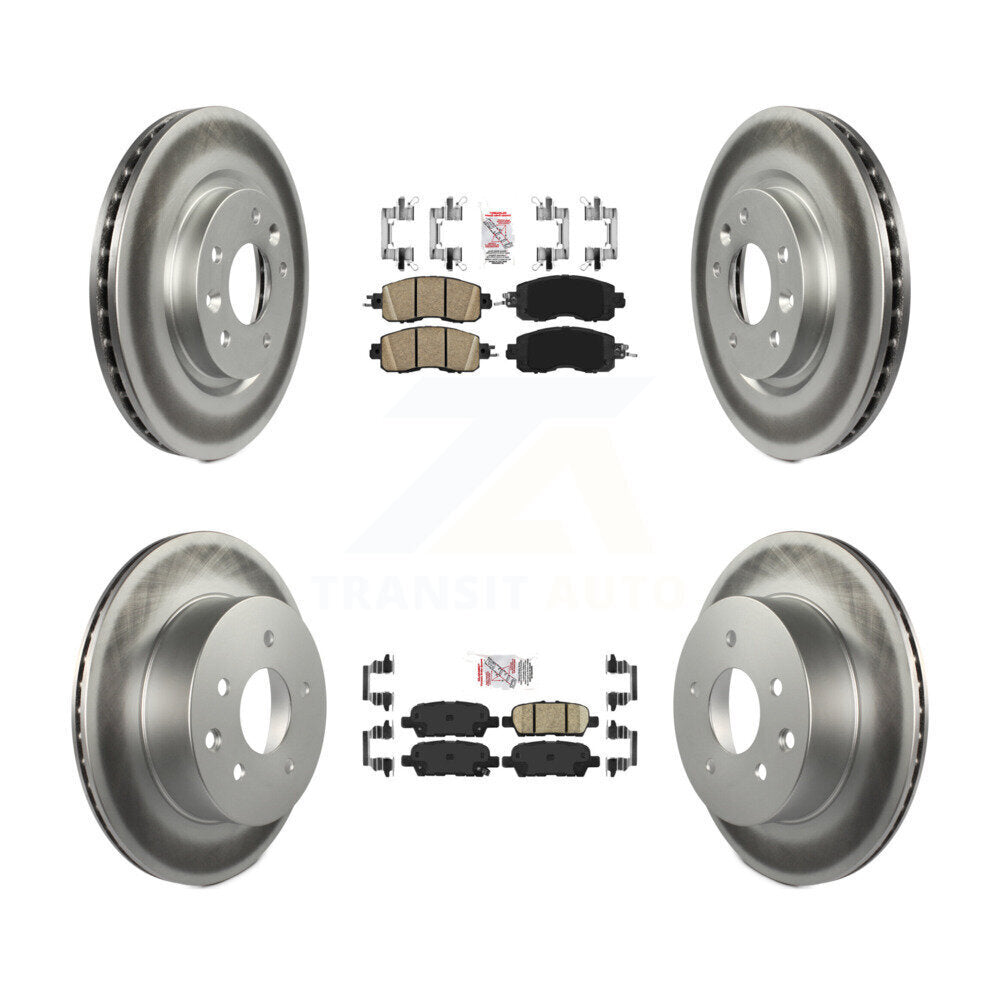 Transit Auto KGA-102191 Disc Brake Kit for 2014-2017 Nissan LEAF - Front and Rear