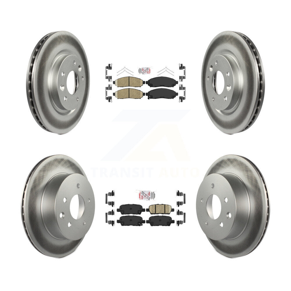 Transit Auto KGA-102192 Disc Brake Kit for 2015 Nissan LEAF - Front and Rear