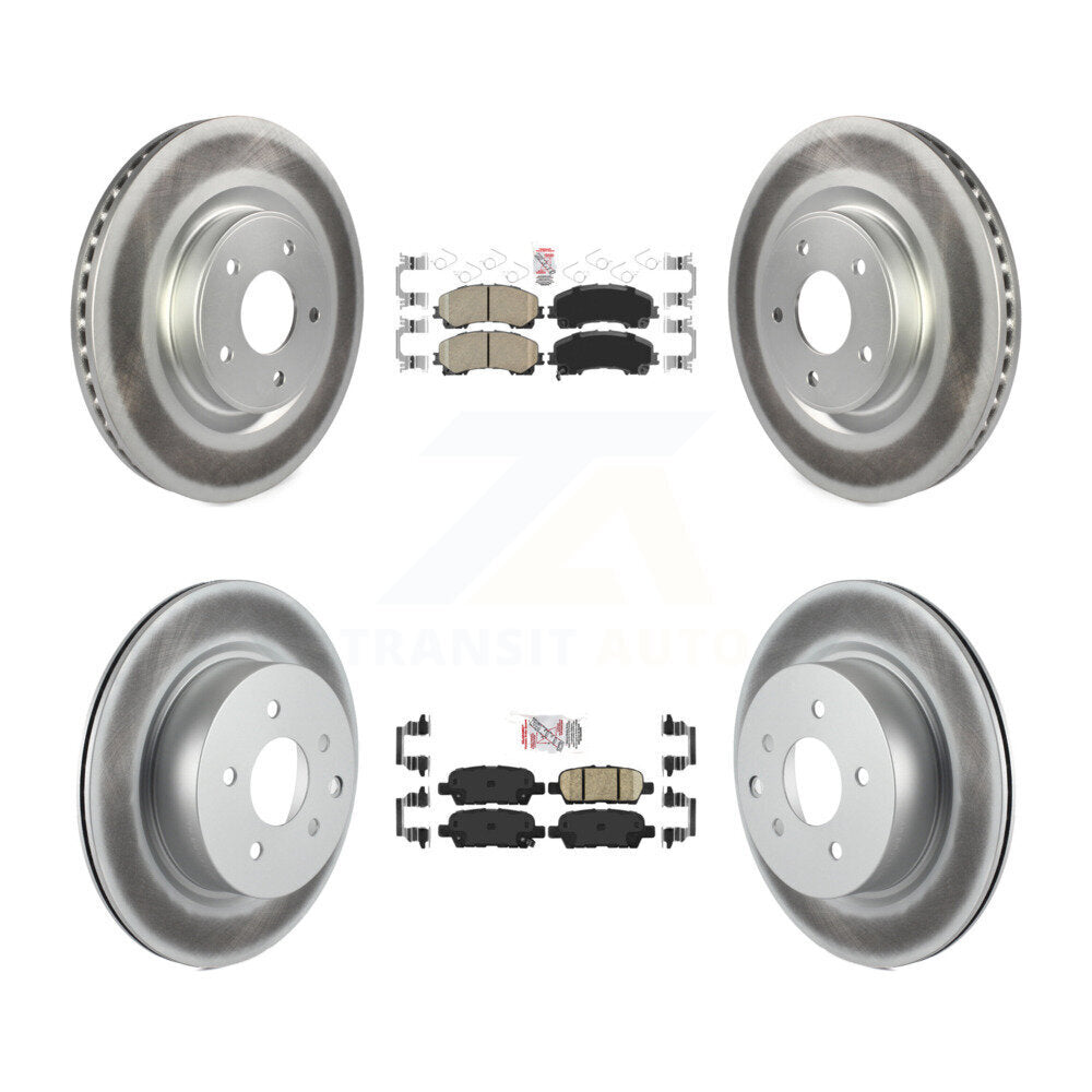 Transit Auto KGA-102198 Disc Brake Kit for 2016-2017 INFINITI QX50 - Front and Rear