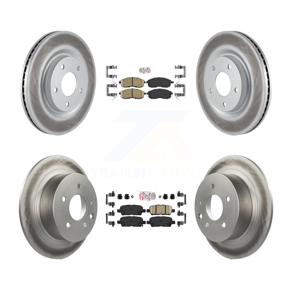 Transit Auto KGA-102200 Disc Brake Kit for 2011-2017 Nissan Juke - Front and Rear