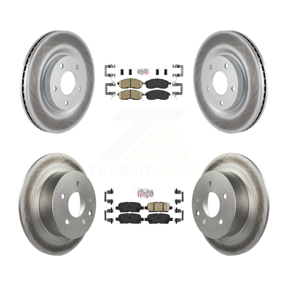 Transit Auto KGA-102201 Disc Brake Kit for 2011-2017 Nissan Juke - Front and Rear