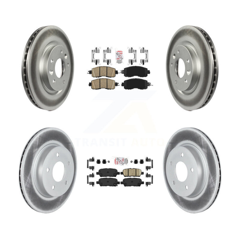 Transit Auto KGA-102203 Disc Brake Kit for 2017 Nissan LEAF - Front and Rear