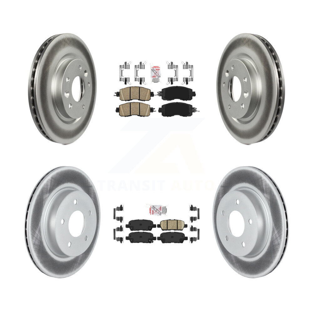 Transit Auto KGA-102205 Disc Brake Kit for 2017 Nissan LEAF - Front and Rear