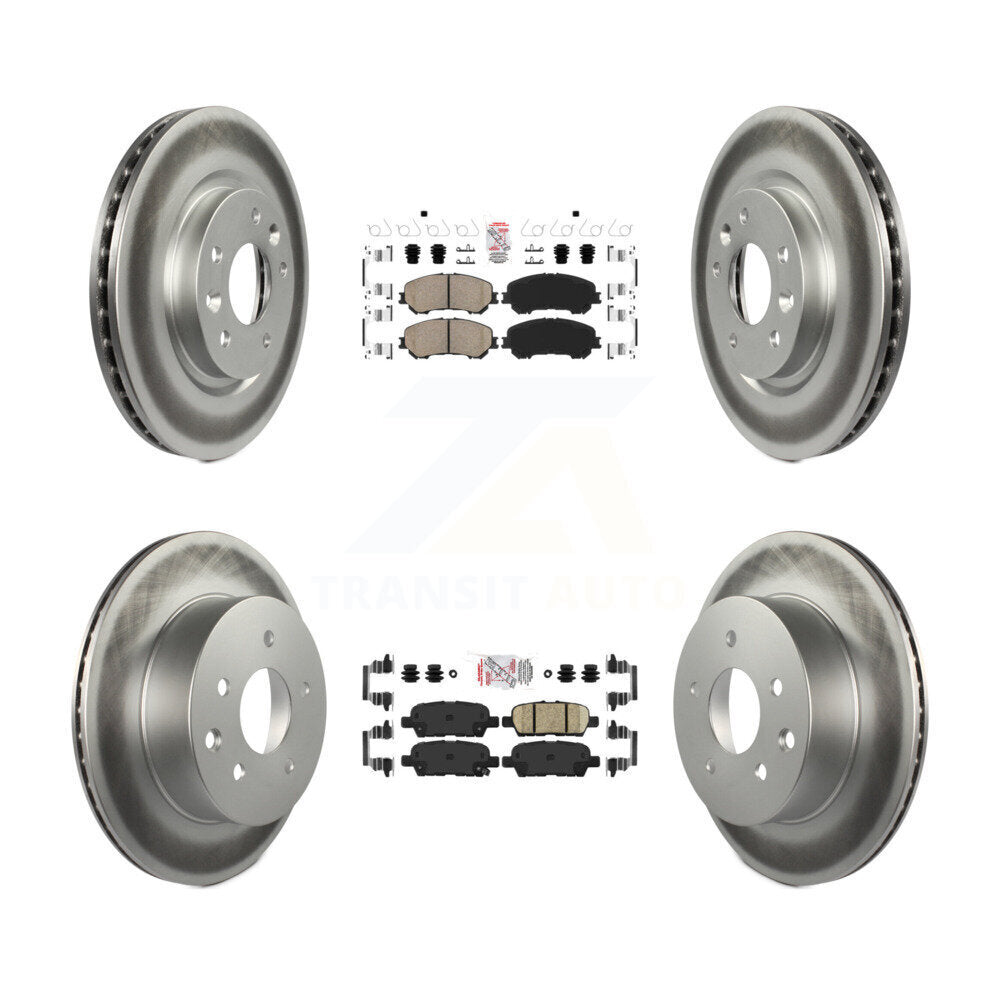 Transit Auto KGA-102211 Disc Brake Kit for 2014-2023 Nissan Rogue, Nissan Rogue Sport, Nissan Qashqai - Front and Rear