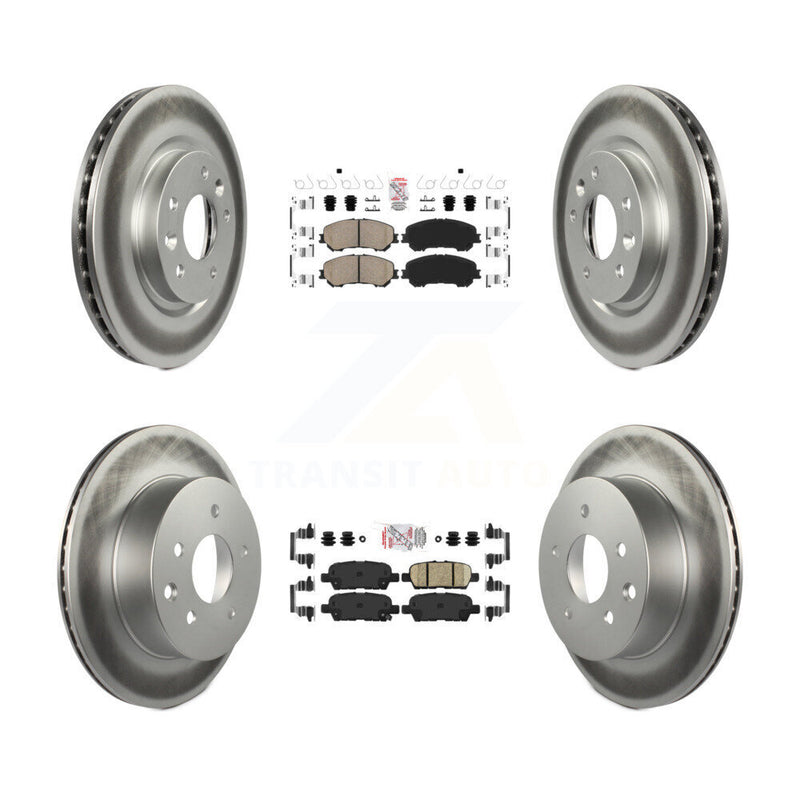 Transit Auto KGA-102211 Disc Brake Kit for 2014-2023 Nissan Rogue, Nissan Rogue Sport, Nissan Qashqai - Front and Rear