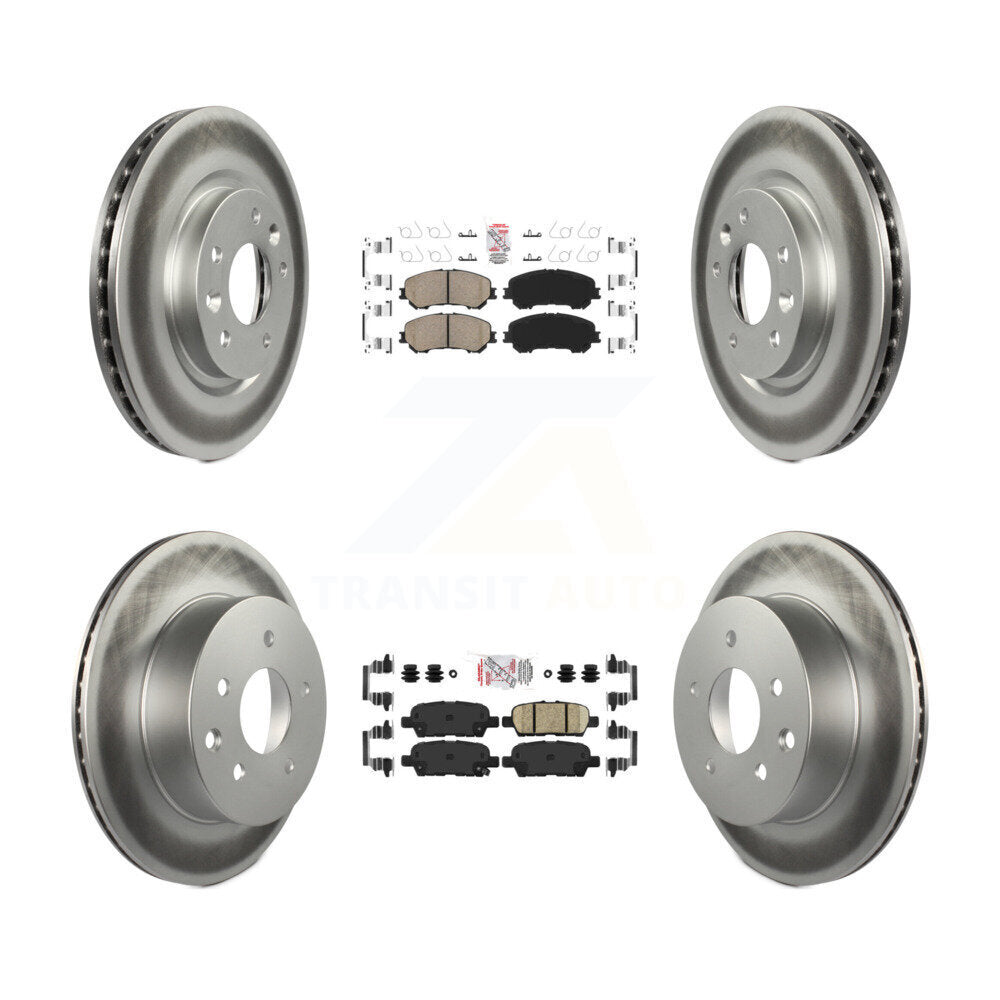 Transit Auto KGA-102212 Disc Brake Kit for 2014-2023 Nissan Rogue, Nissan Rogue Sport, Nissan Qashqai - Front and Rear