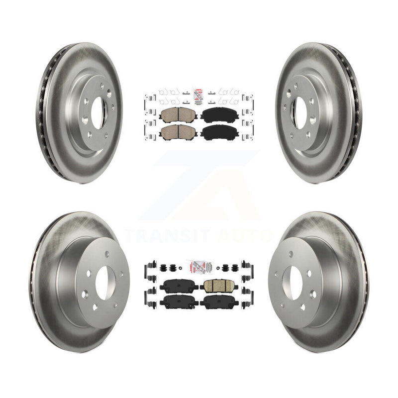 Transit Auto KGA-102212 Disc Brake Kit for 2014-2023 Nissan Rogue, Nissan Rogue Sport, Nissan Qashqai - Front and Rear