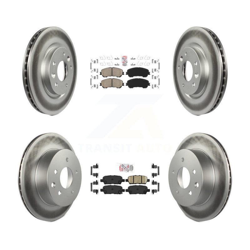 Transit Auto KGA-102214 Disc Brake Kit for 2014-2023 Nissan Rogue, Nissan Rogue Sport, Nissan Qashqai - Front and Rear