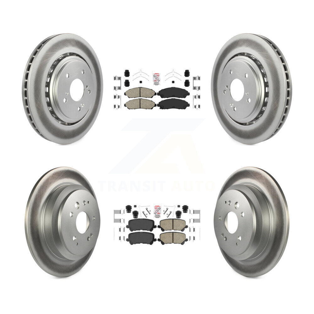 Transit Auto KGA-102253 Disc Brake Kit for 2014-2016 Acura MDX - Front and Rear