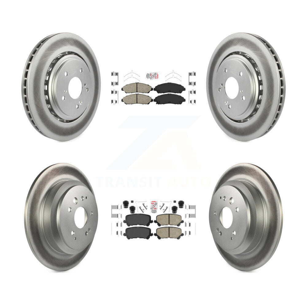 Transit Auto KGA-102254 Disc Brake Kit for 2014-2016 Acura MDX - Front and Rear