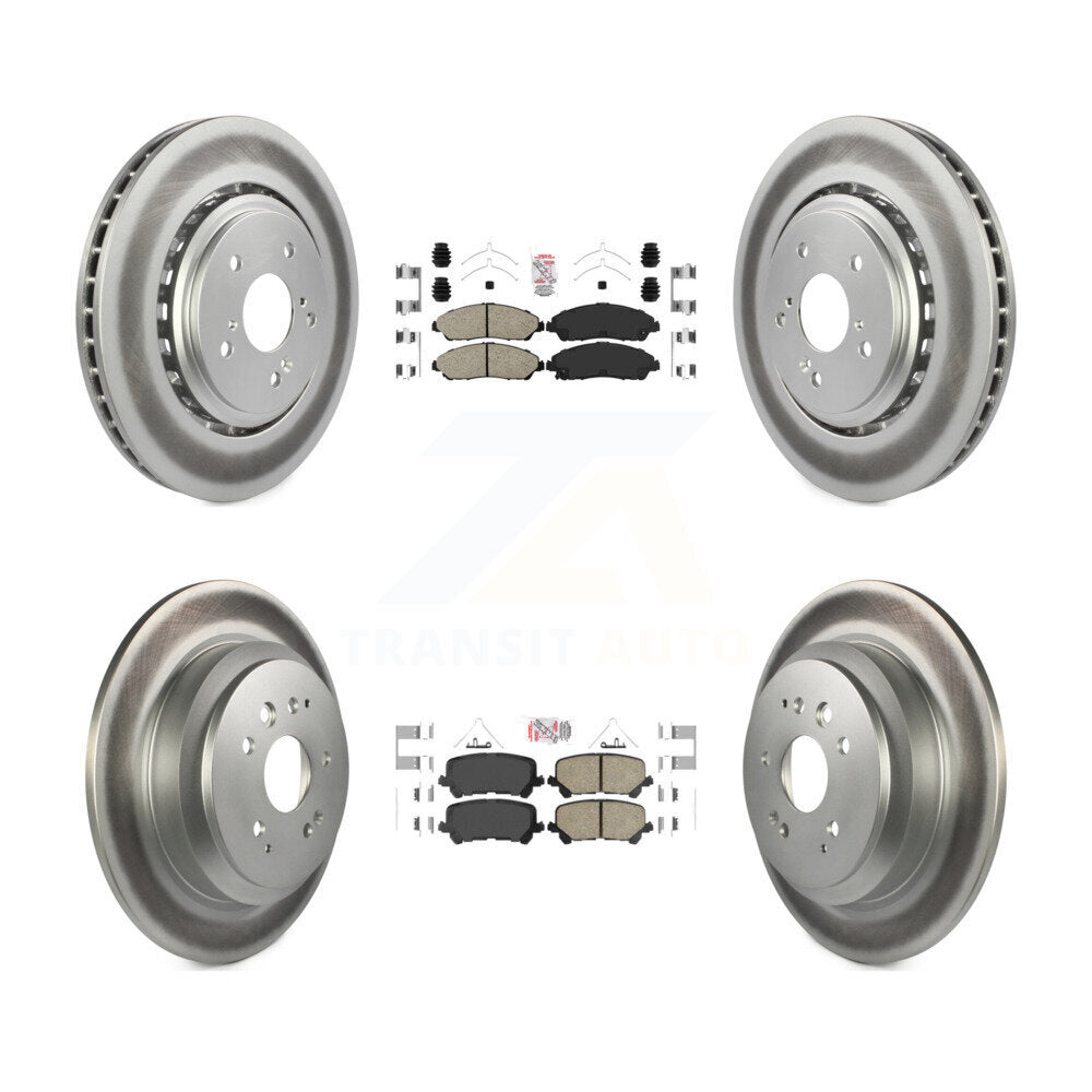 Transit Auto KGA-102255 Disc Brake Kit for 2014-2016 Acura MDX - Front and Rear