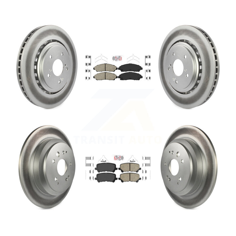 Transit Auto KGA-102256 Disc Brake Kit for 2014-2016 Acura MDX - Front and Rear