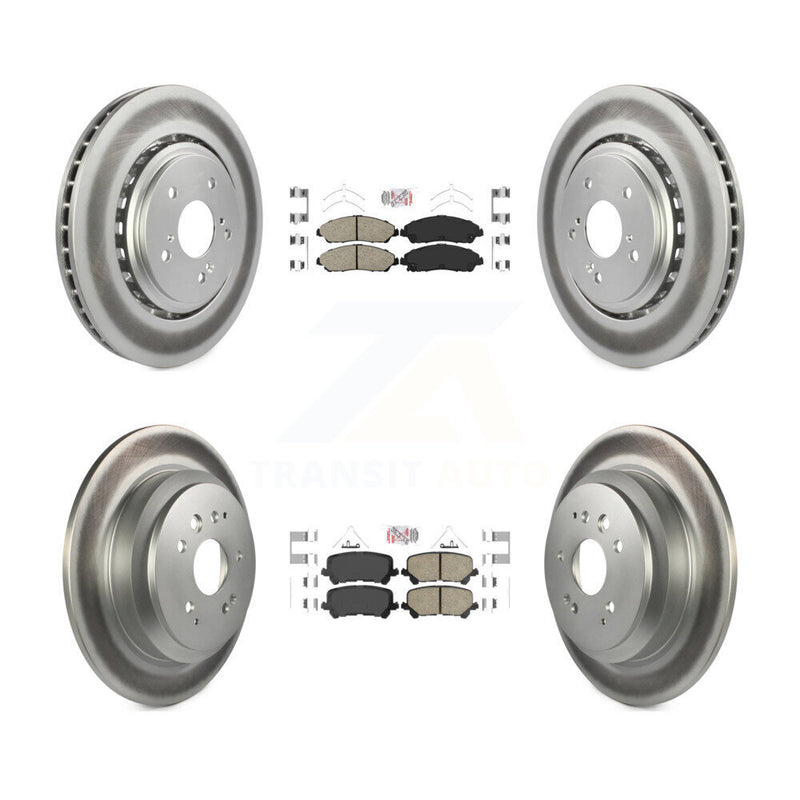 Transit Auto KGA-102256 Disc Brake Kit for 2014-2016 Acura MDX - Front and Rear