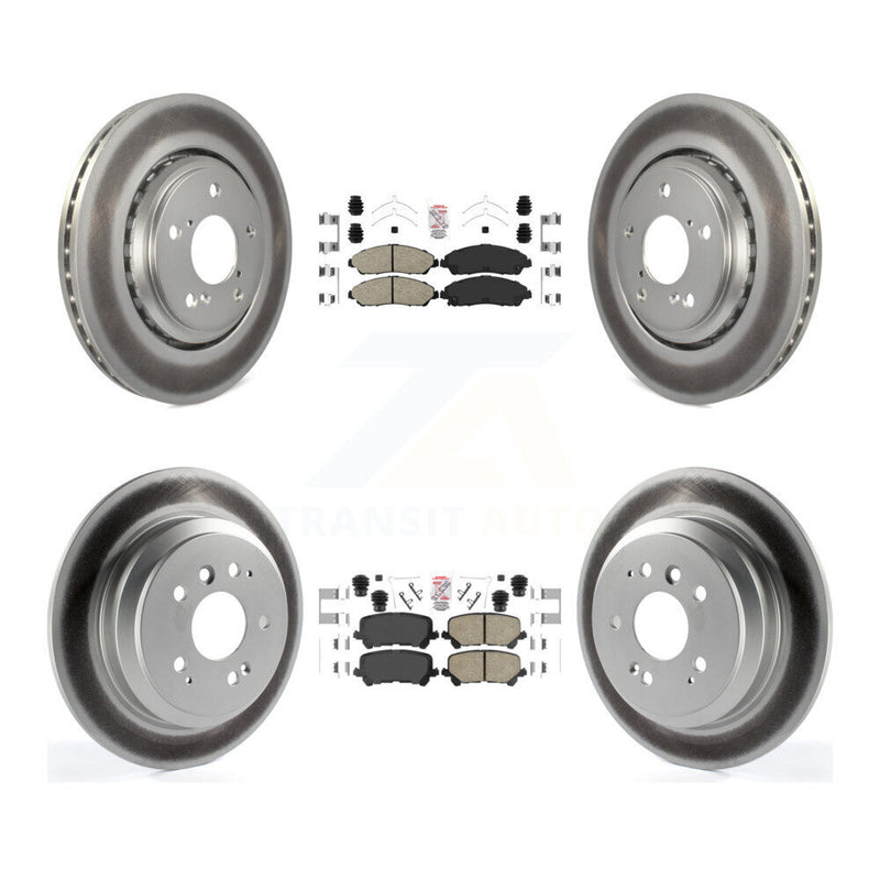 Transit Auto KGA-102257 Disc Brake Kit for 2016-2024 Honda Ridgeline, Honda Pilot - Front and Rear