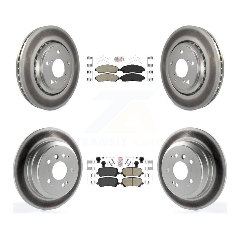 Transit Auto KGA-102258 Disc Brake Kit for 2016-2024 Honda Ridgeline, Honda Pilot - Front and Rear