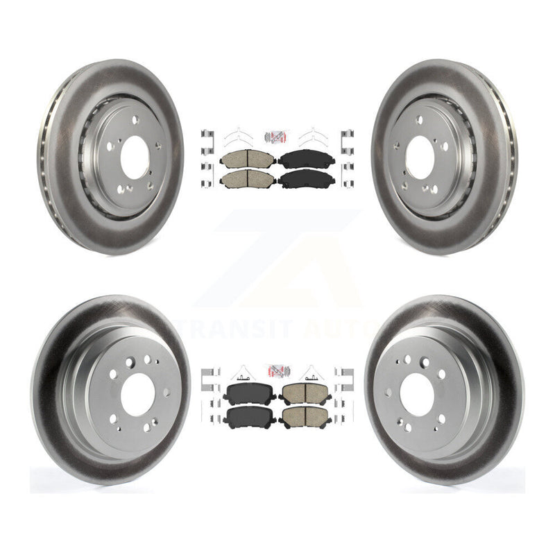 Transit Auto KGA-102260 Disc Brake Kit for 2016-2024 Honda Ridgeline, Honda Pilot - Front and Rear