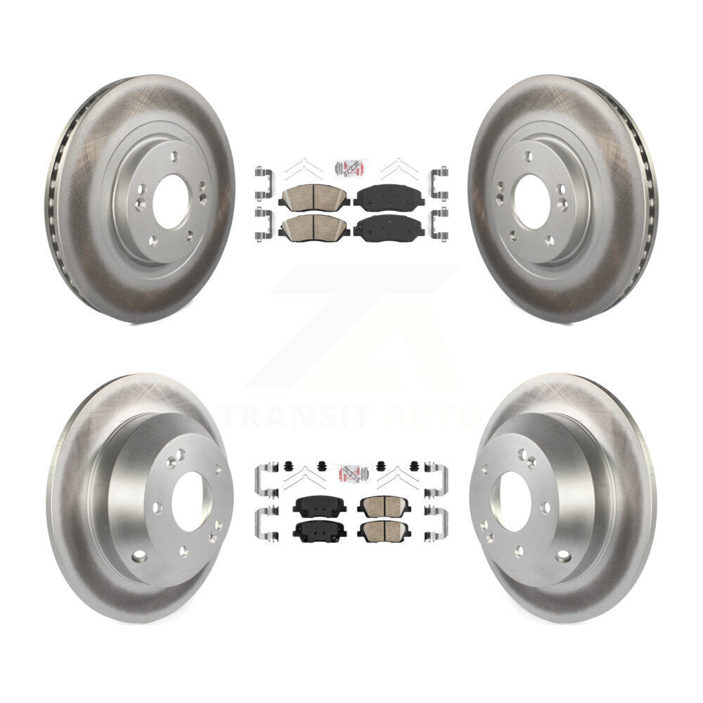 Transit Auto KGA-102288 Disc Brake Kit for 2017-2019 Hyundai Santa Fe, Hyundai Santa Fe XL - Front and Rear