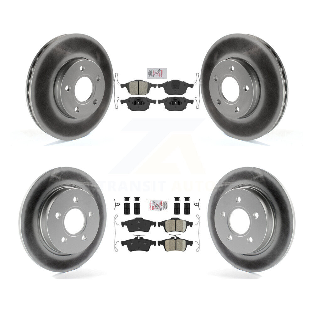 Transit Auto KGA-102414 Disc Brake Kit for 2012-2018 Ford Focus - Front and Rear