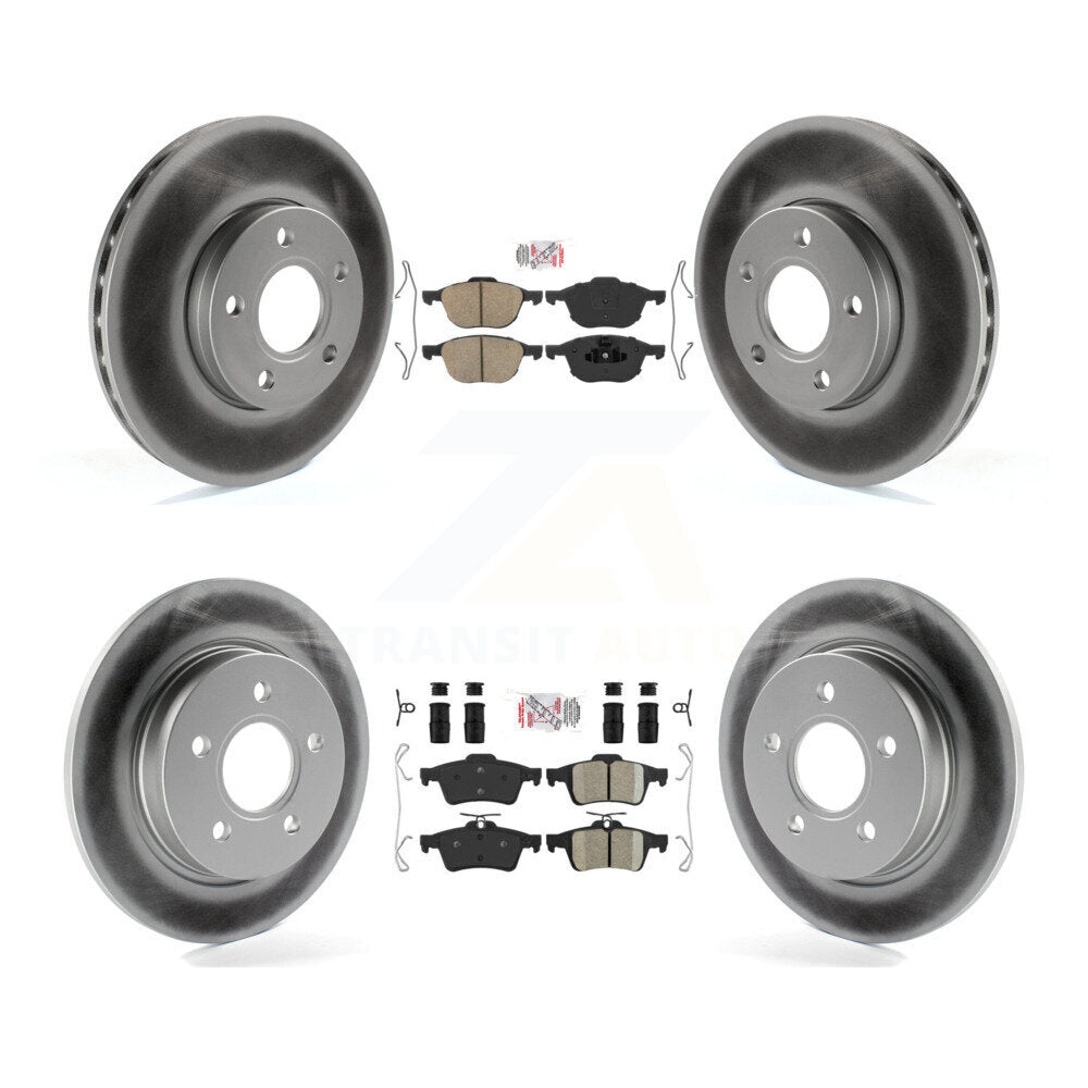 Transit Auto KGA-102415 Disc Brake Kit for 2012-2018 Ford Focus - Front and Rear