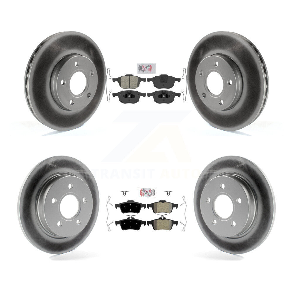 Transit Auto KGA-102416 Disc Brake Kit for 2012-2018 Ford Focus - Front and Rear