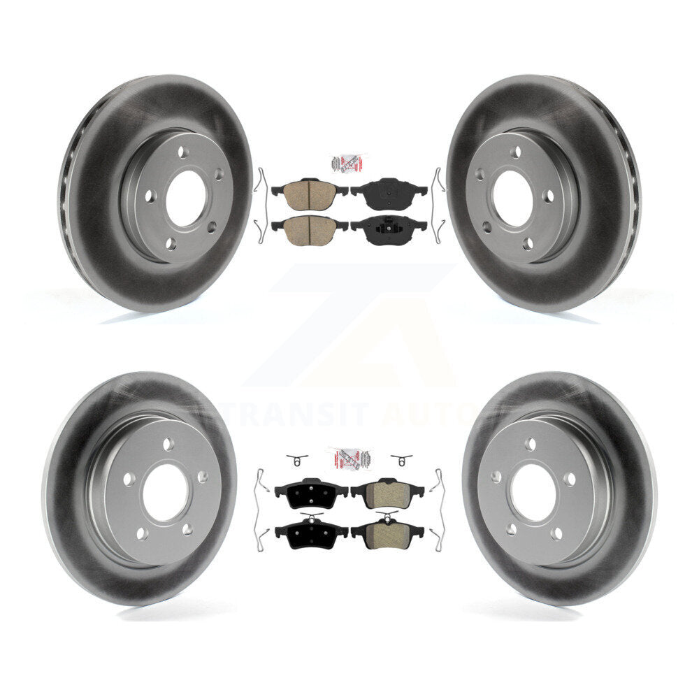 Transit Auto KGA-102417 Disc Brake Kit for 2012-2018 Ford Focus - Front and Rear