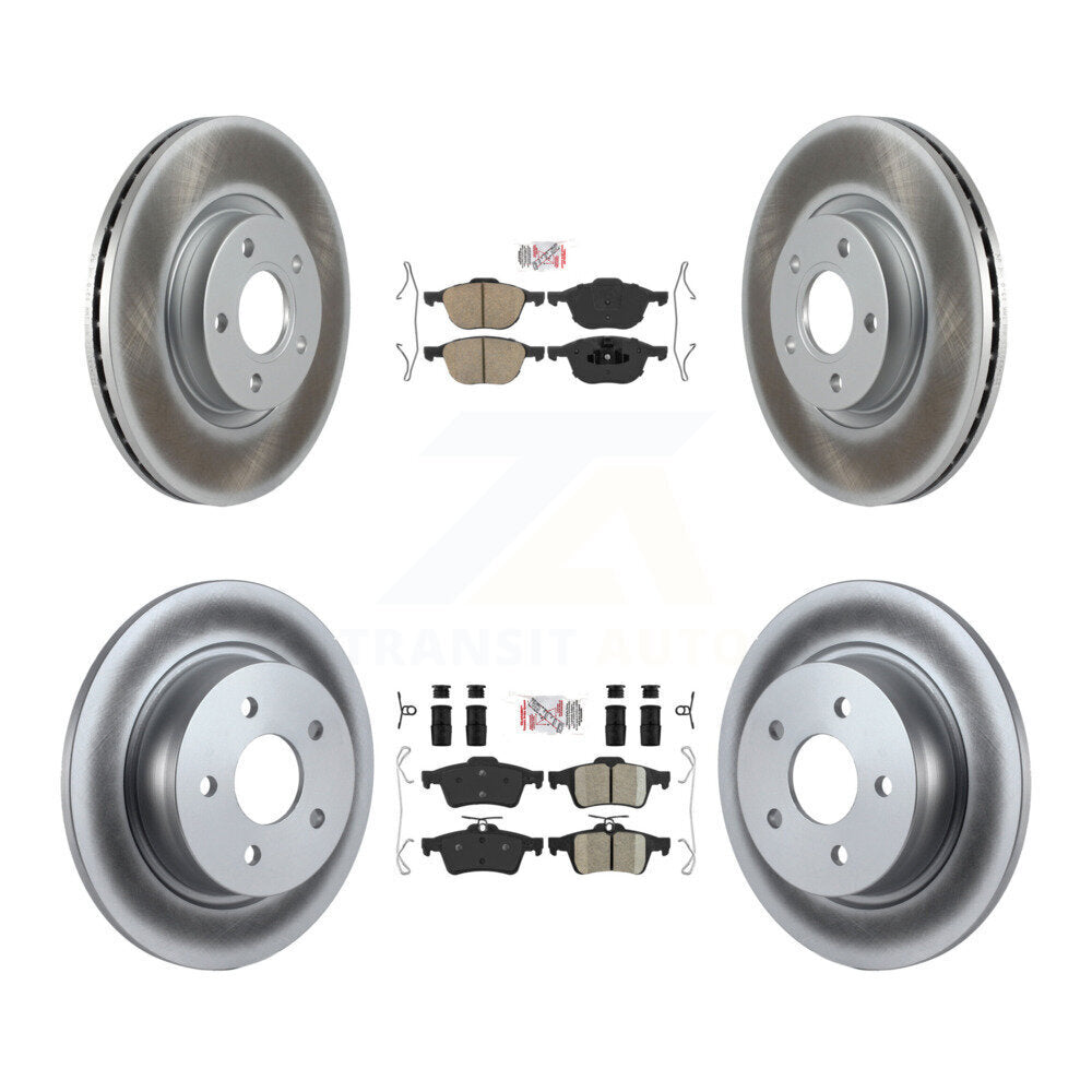 Transit Auto KGA-102455 Disc Brake Kit for 2013-2017 Ford C-Max, Ford Escape - Front and Rear