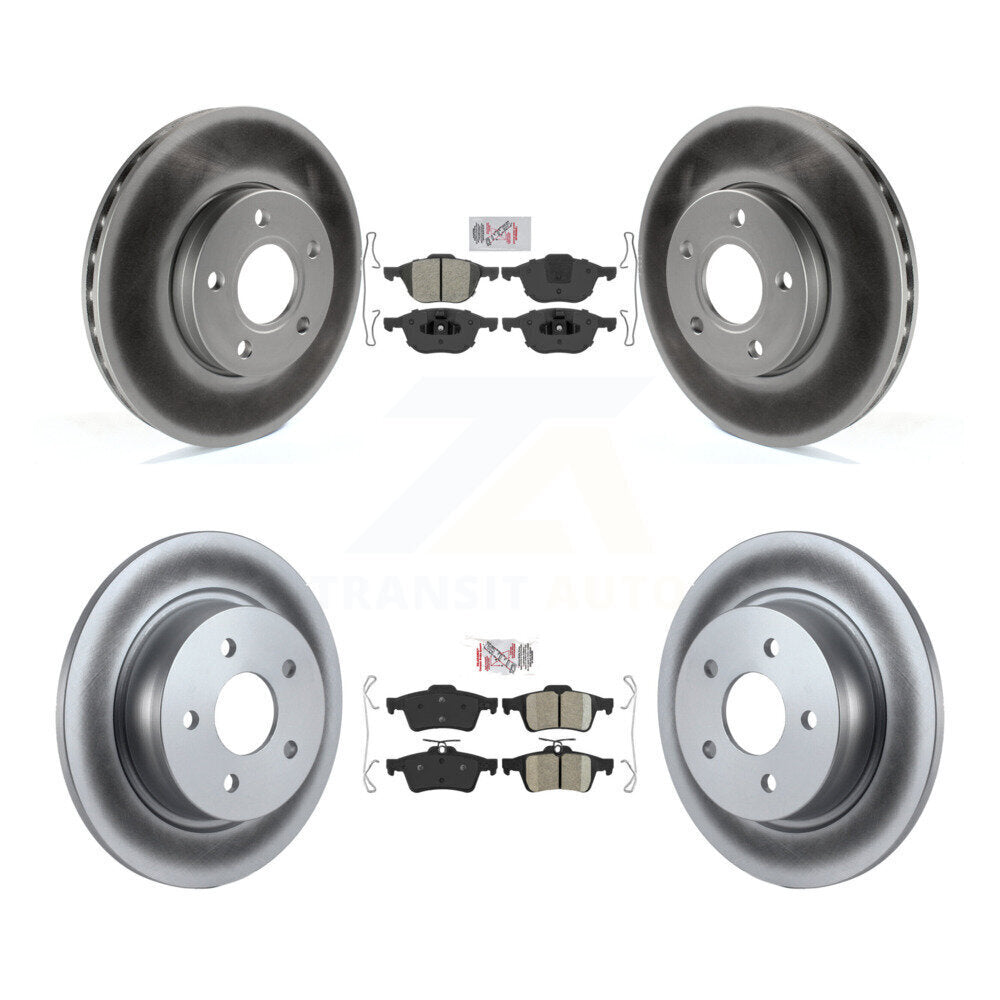 Transit Auto KGA-102469 Disc Brake Kit for 2013-2018 Ford C-Max - Front and Rear