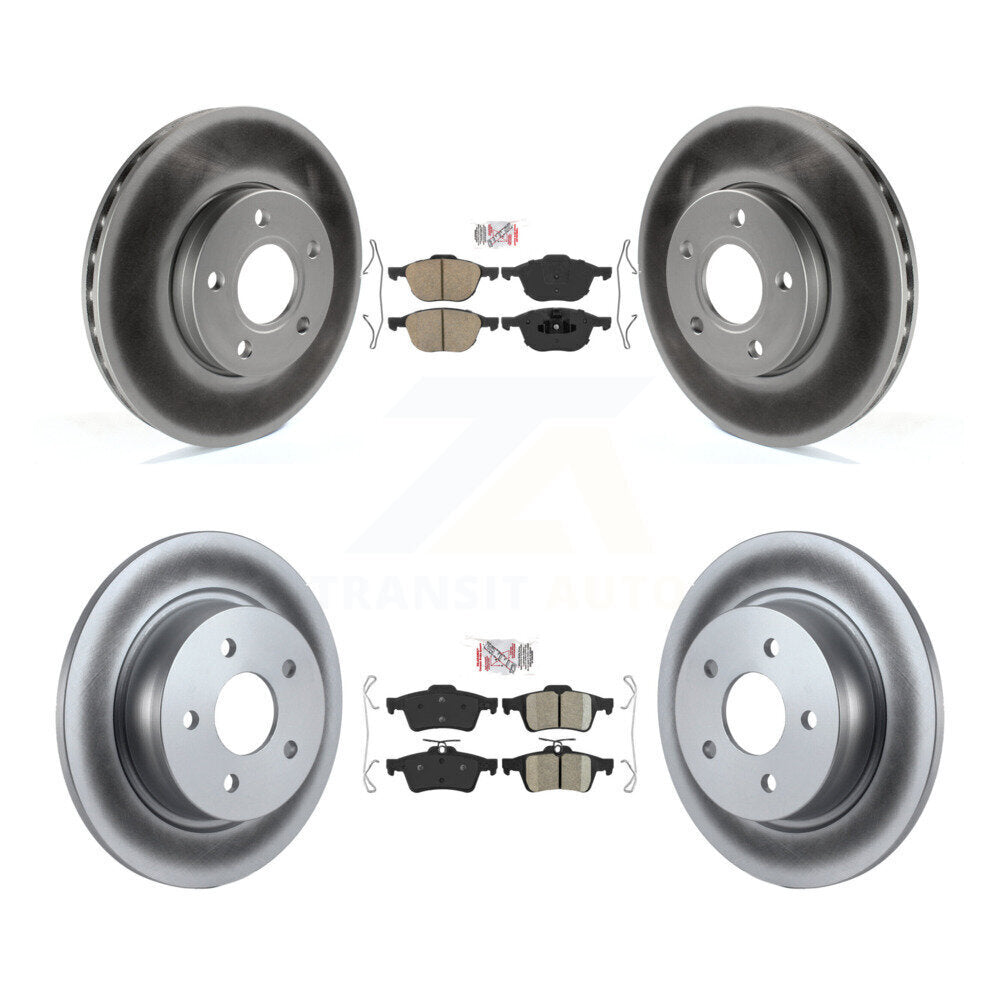 Transit Auto KGA-102471 Disc Brake Kit for 2013-2018 Ford C-Max - Front and Rear