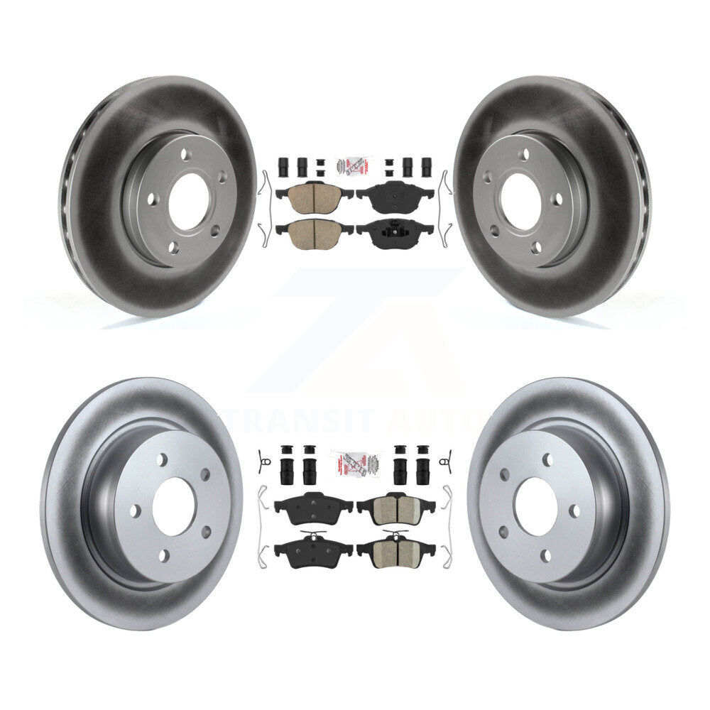 Transit Auto KGA-102474 Disc Brake Kit for 2013-2018 Ford C-Max - Front and Rear