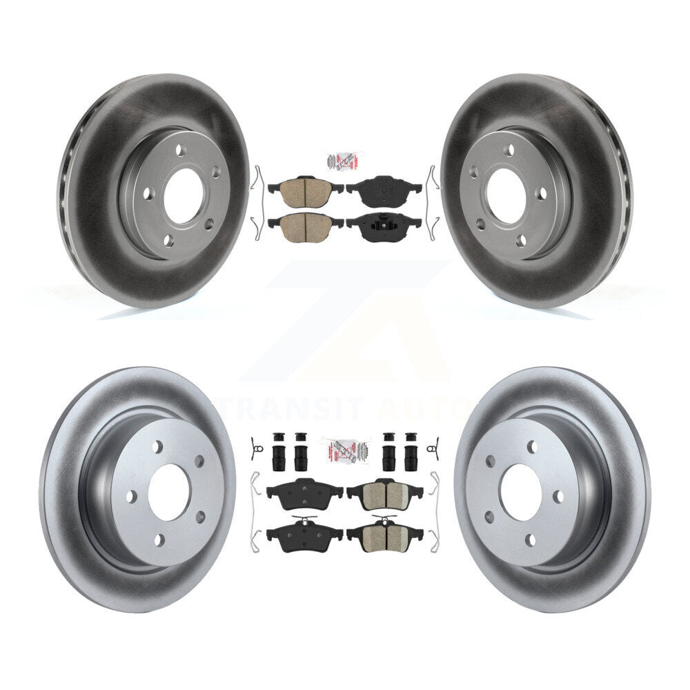 Transit Auto KGA-102475 Disc Brake Kit for 2013-2018 Ford C-Max - Front and Rear