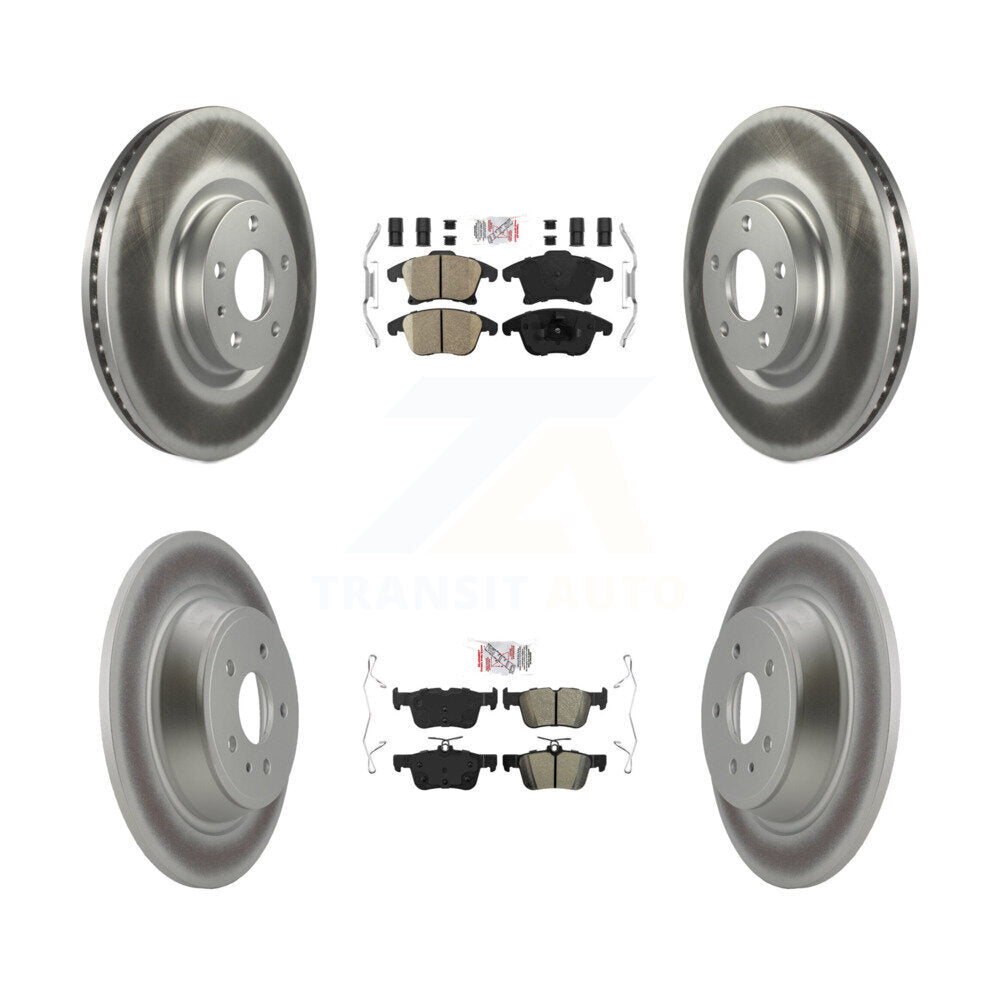 Transit Auto KGA-102524 Disc Brake Kit for 2013-2018 Ford Fusion, Lincoln MKZ - Front and Rear