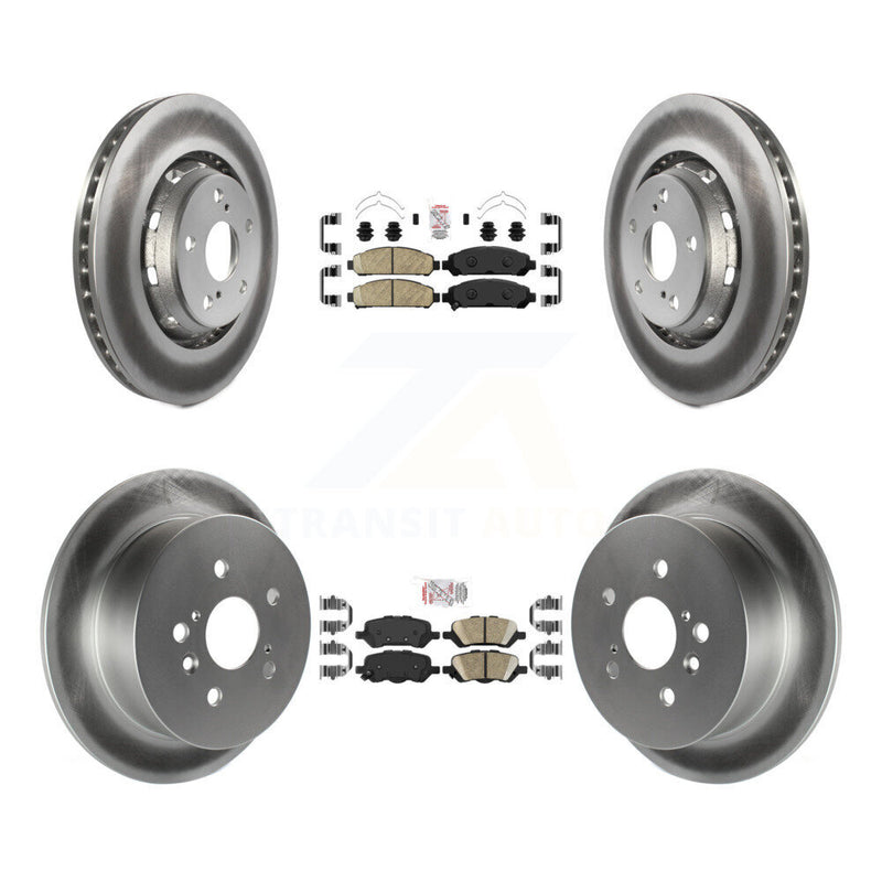 Transit Auto KGA-102580 Disc Brake Kit for 2009-2016 Toyota Venza - Front and Rear
