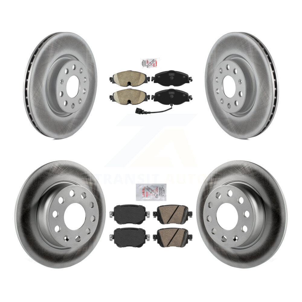 Transit Auto KGA-102583 Disc Brake Kit for 2015-2022 Volkswagen Passat, Volkswagen Golf Alltrack and More - Front and Rear