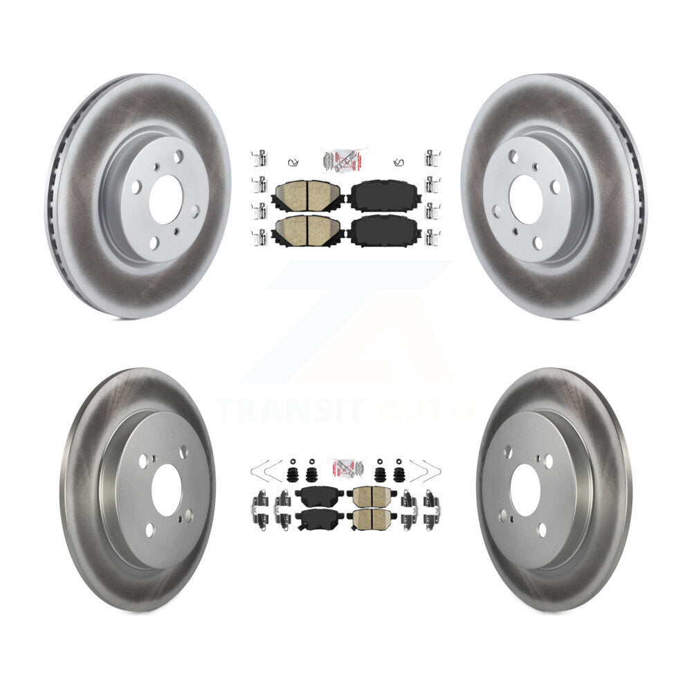 Transit Auto KGA-102615 Disc Brake Kit for 2012-2018 Toyota Yaris - Front and Rear