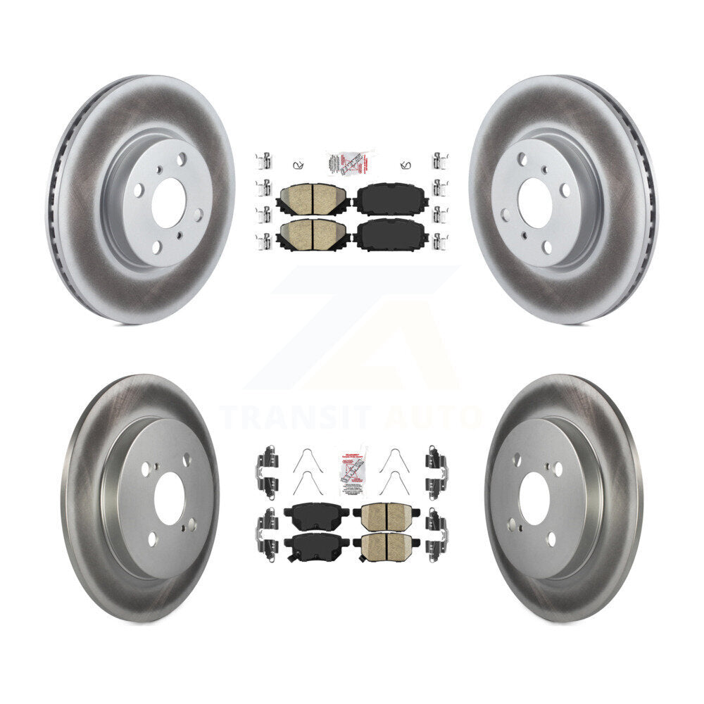 Transit Auto KGA-102616 Disc Brake Kit for 2012-2018 Toyota Yaris - Front and Rear