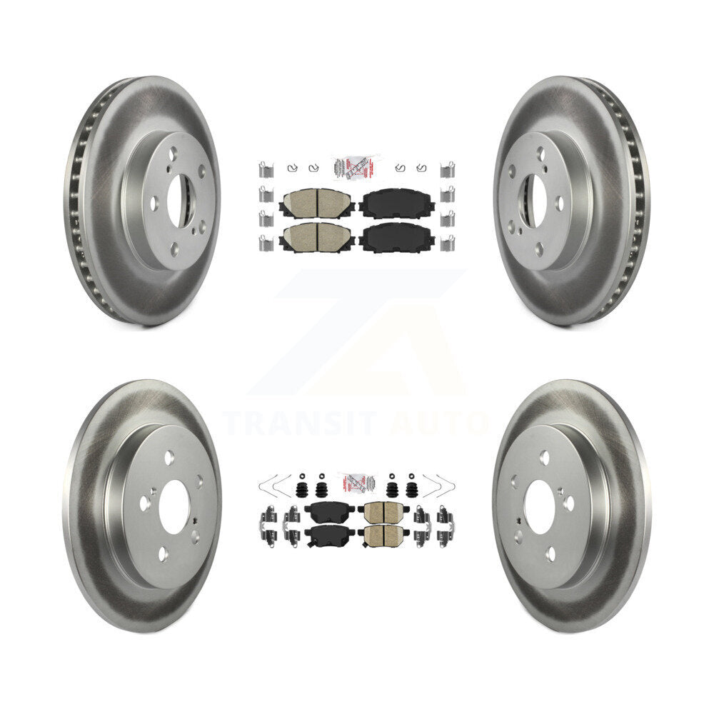 Transit Auto KGA-102617 Disc Brake Kit for 2010-2015 Toyota Prius Plug-In, Lexus CT200h, Toyota Prius - Front and Rear