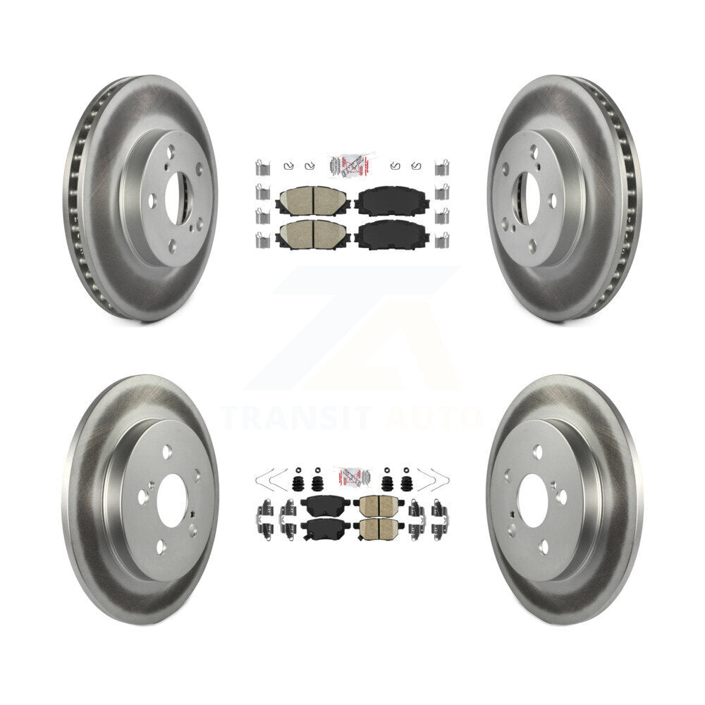Transit Auto KGA-102618 Disc Brake Kit for 2010-2015 Toyota Prius Plug-In, Lexus CT200h, Toyota Prius - Front and Rear