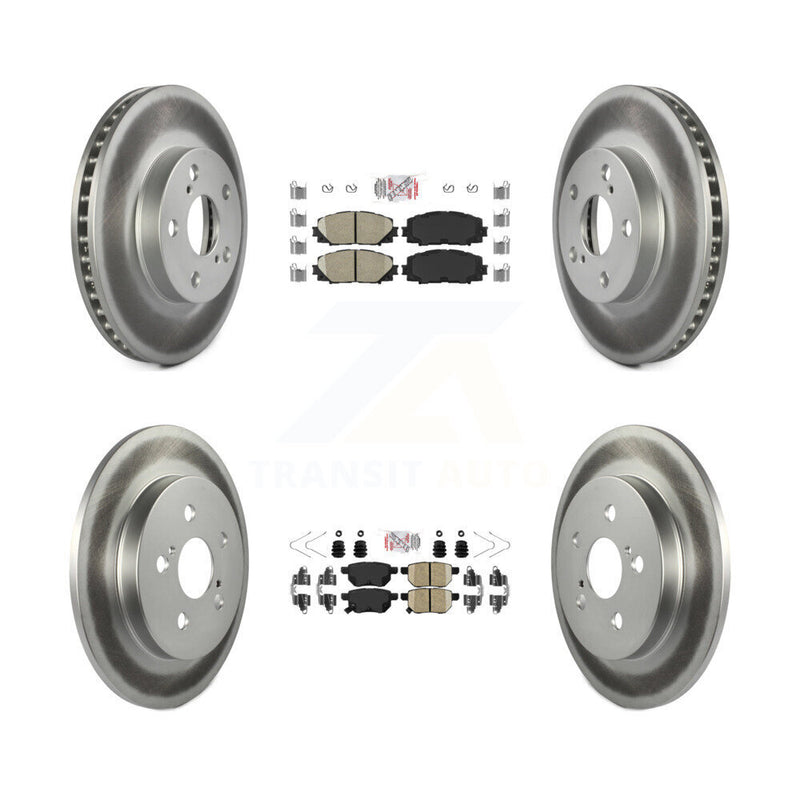 Transit Auto KGA-102618 Disc Brake Kit for 2010-2015 Toyota Prius Plug-In, Lexus CT200h, Toyota Prius - Front and Rear