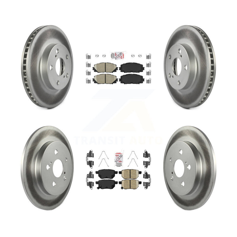 Transit Auto KGA-102619 Disc Brake Kit for 2010-2015 Toyota Prius Plug-In, Lexus CT200h, Toyota Prius - Front and Rear