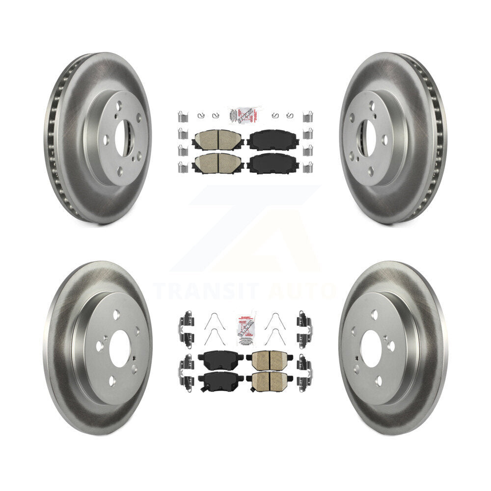 Transit Auto KGA-102620 Disc Brake Kit for 2010-2015 Toyota Prius Plug-In, Lexus CT200h, Toyota Prius - Front and Rear
